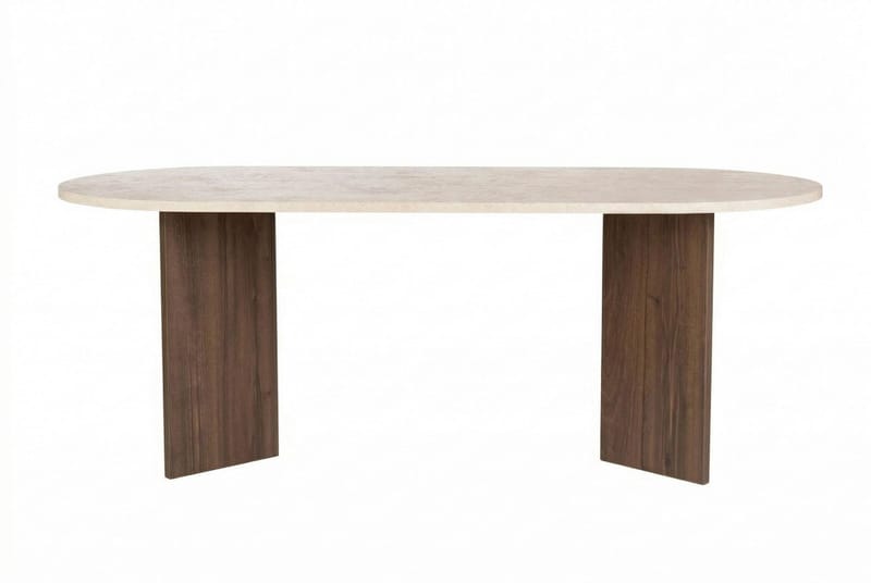Ceylin Spisebord 200x75x90 cm - Travertine Walnut - Møbler - Bord - Spisebord & kjøkkenbord
