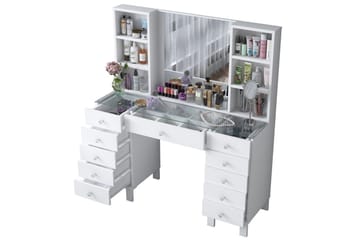 Ceylon Sminkebord 120 cm - Hvit - Møbler - Bord - Sminkebord & toalettbord