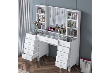 Ceylon Sminkebord 120 cm - Hvit - Møbler - Bord - Sminkebord & toalettbord