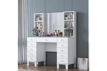 Ceylon Sminkebord 120 cm - Hvit - Møbler - Bord - Sminkebord & toalettbord