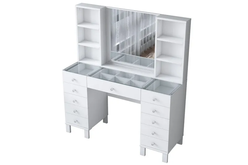 Ceylon Sminkebord 120 cm - Hvit - Møbler - Bord - Sminkebord & toalettbord