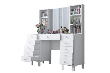 Ceylon Sminkebord 120 cm - Hvit - Møbler - Bord - Sminkebord & toalettbord