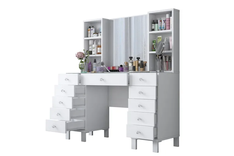 Ceylon Sminkebord 120 cm - Hvit - Møbler - Bord - Sminkebord & toalettbord
