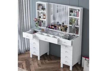 Ceylon Sminkebord 120 cm - Hvit - Møbler - Bord - Sminkebord & toalettbord