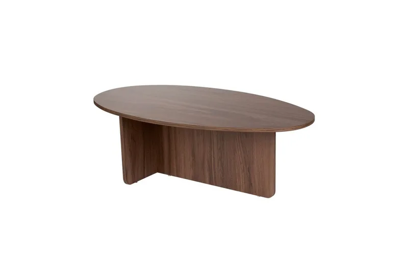 Ceyra Ovalt Sofabord 120 cm i Tre - Brun - Møbler - Bord - Sofabord & salongbord