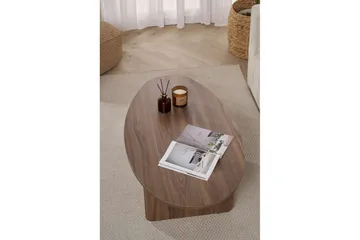 Ceyra Ovalt Sofabord 120 cm i Tre - Brun - Møbler - Bord - Sofabord & salongbord