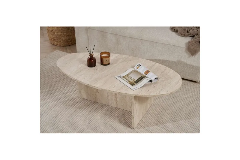 Ceyra Sofabord 120 cm - Beige - Møbler - Bord - Sofabord & salongbord