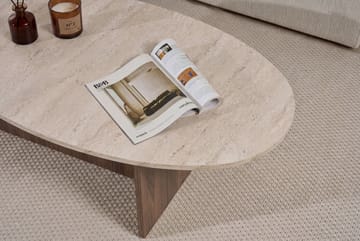 Ceyra Sofabord 120x40x65 cm - Travertine Walnut - Møbler - Bord - Sofabord & salongbord