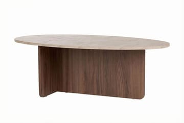 Ceyra Sofabord 120x40x65 cm - Travertine Walnut - Møbler - Bord - Sofabord & salongbord