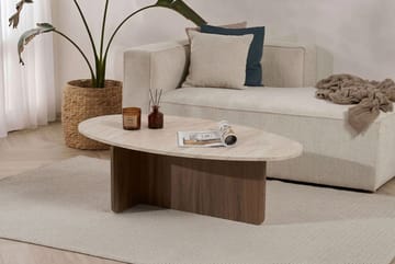 Ceyra Sofabord 120x40x65 cm - Travertine Walnut - Møbler - Bord - Sofabord & salongbord