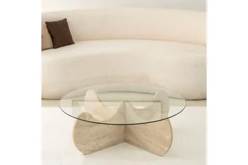 Chaino Sofabord 90 cm - Beige - Møbler - Bord - Sofabord & salongbord