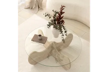 Chaino Sofabord 90 cm - Beige - Møbler - Bord - Sofabord & salongbord