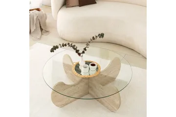 Chaino Sofabord 90 cm - Beige - Møbler - Bord - Sofabord & salongbord