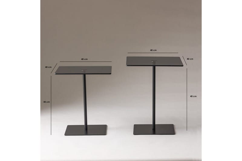 Challur Sofabord 40 cm - Svart - Møbler - Bord - Sofabord & salongbord