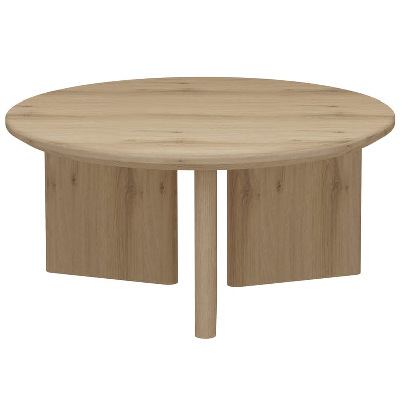 Chatham 80 cm Rundt Sofabord i Eik - Beige - Møbler - Bord - Sofabord & salongbord