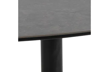 Cimino Ovalt Sofabord 100 cm i Keramikk med Understell i Metall - Mørkegrå - Møbler - Bord - Sofabord & salongbord