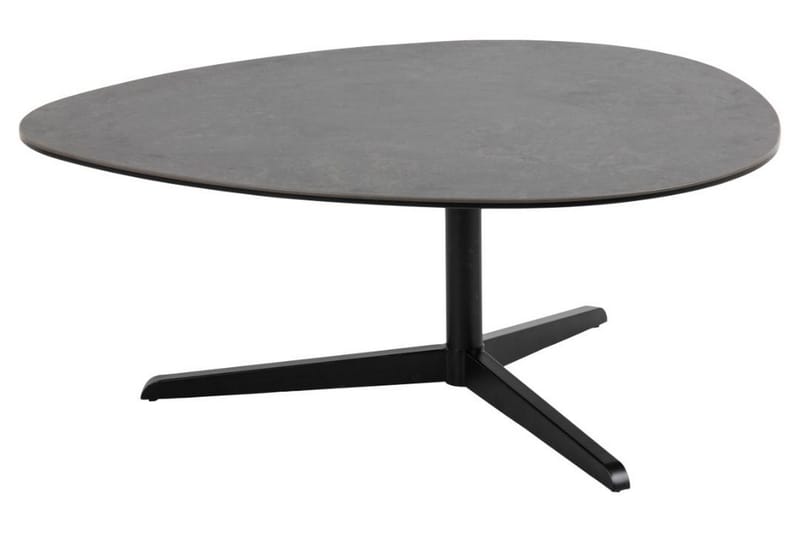 Cimino Ovalt Sofabord 100 cm i Keramikk med Understell i Metall - Mørkegrå - Møbler - Bord - Sofabord & salongbord