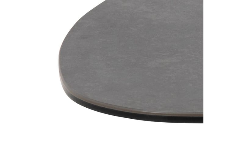Cimino Ovalt Sofabord 100 cm i Keramikk med Understell i Metall - Mørkegrå - Møbler - Bord - Sofabord & salongbord