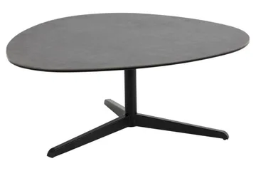 Cimino Ovalt Sofabord 100 cm i Keramikk med Understell i Metall - Mørkegrå - Møbler - Bord - Sofabord & salongbord