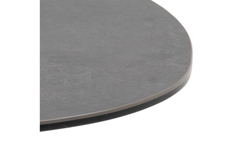 Cimino Ovalt Sofabord 84 cm i Keramikk med Understell i Metall - Mørkegrå - Møbler - Bord - Sofabord & salongbord