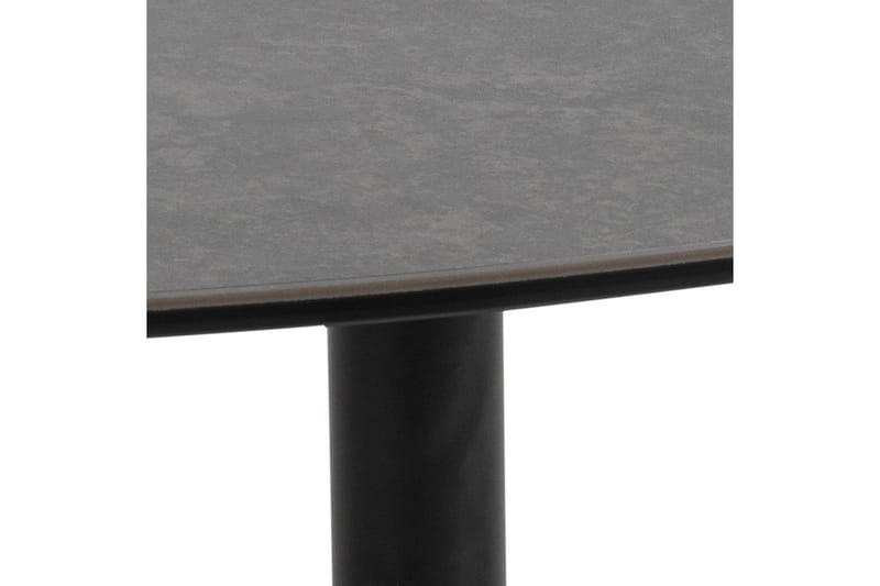 Cimino Ovalt Sofabord 84 cm i Keramikk med Understell i Metall - Mørkegrå - Møbler - Bord - Sofabord & salongbord
