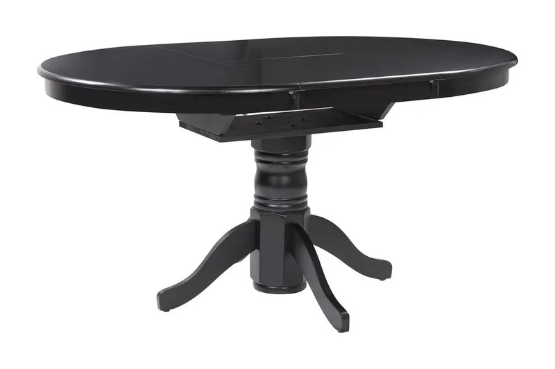 Cinnamon Spisebord 106x74 cm Rundt, Svart