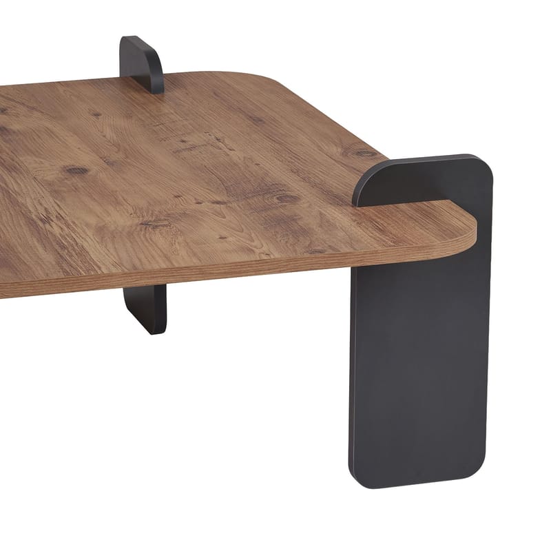 Coffee Table Nordure Furu Svart - Møbler - Bord - Sofabord & salongbord