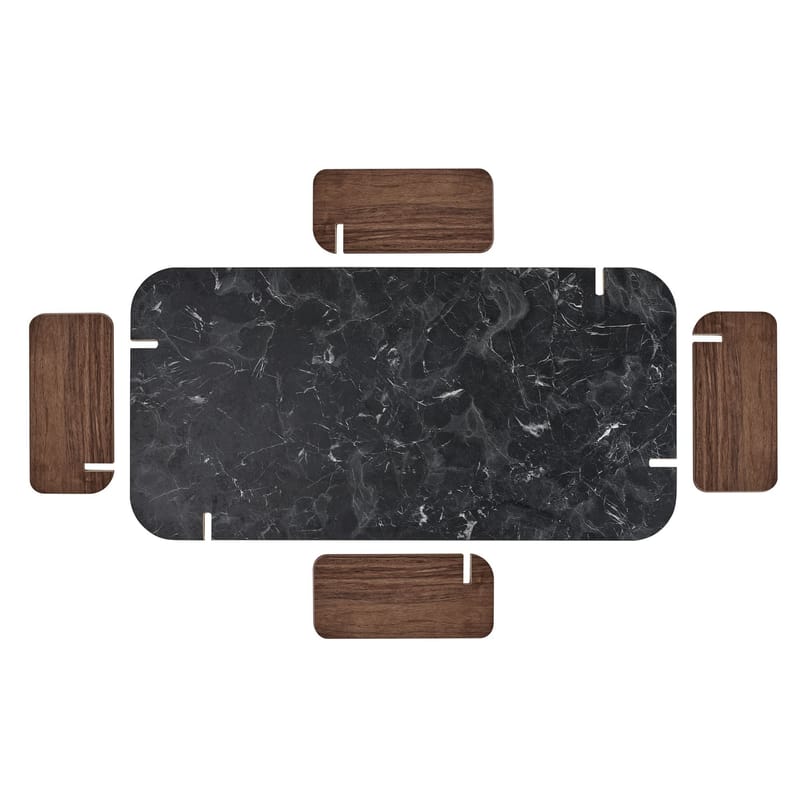 Coffee Table Nordure Mörk sten Valnöt - Møbler - Bord - Sofabord & salongbord