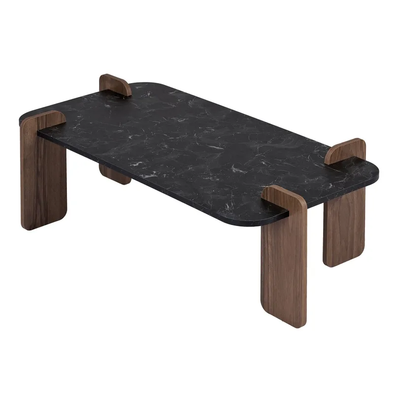 Coffee Table Nordure Mörk sten Valnöt