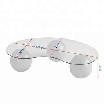 Coffee Table Nordure Transparent - Møbler - Bord - Sofabord & salongbord