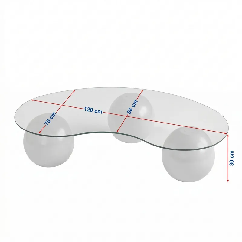 Coffee Table Nordure Transparent - Møbler - Bord - Sofabord & salongbord