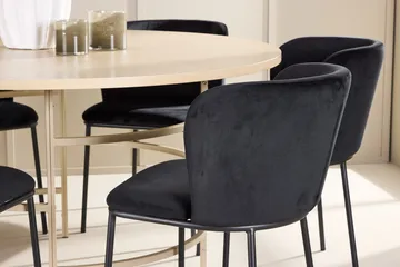 Copenhagen rundt spisebord 140 cm med 6 Edina spisestoler - Møbler - Bord - Spisegruppe