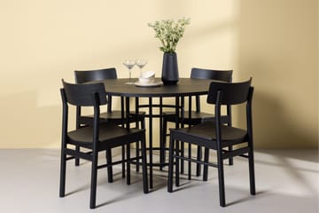 Copenhagen Spisegruppe + 4 stoler Rektangulær - Svart - Møbler - Bord - Spisegruppe