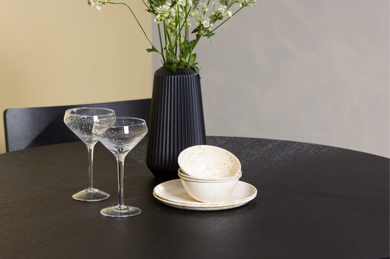 Copenhagen Spisegruppe + 4 stoler Rektangulær - Svart - Møbler - Bord - Spisegruppe