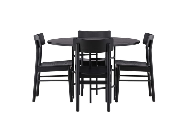 Copenhagen Spisegruppe + 4 stoler Rektangulær - Svart - Møbler - Bord - Spisegruppe