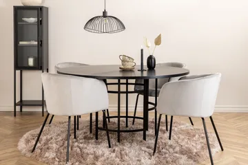 Copenhagen Spisegruppe 140 cm Rund med 4 Berit stoler - Møbler - Bord - Spisegruppe