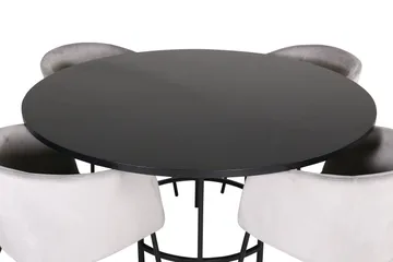 Copenhagen Spisegruppe 140 cm Rund med 4 Berit stoler - Møbler - Bord - Spisegruppe