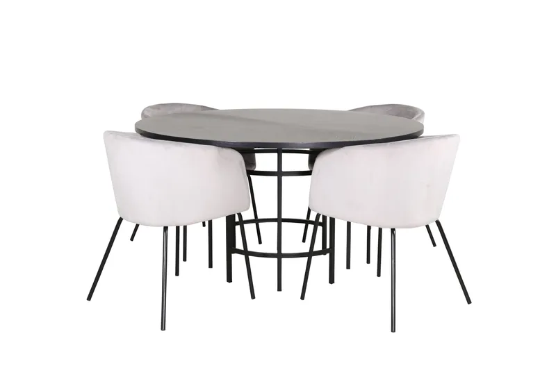 Copenhagen Spisegruppe 140 cm Rund med 4 Berit stoler