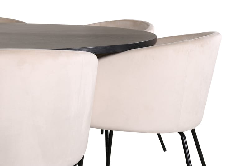 Copenhagen spisegruppe 140 cm rund med 6 Berit stoler - Møbler - Bord - Spisegruppe
