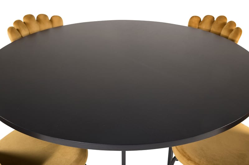 Copenhagen Spisegruppe med 4 Limhamn Spisestoler Gul - Furniture Fashion - Møbler - Bord - Spisegruppe