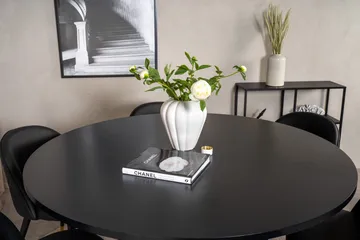 Copenhagen Spisegruppe med 6 Valera Spisestoler Messing/Svart - Furniture Fashion - Møbler - Bord - Spisegruppe