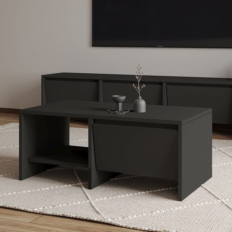 Crala Sofabord 90x35x45 cm - Antrasitt - Møbler - Bord - Sofabord & salongbord