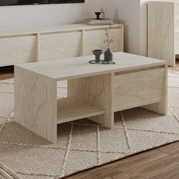 Crala Sofabord 90x35x45 cm - Travertin - Møbler - Bord - Sofabord & salongbord