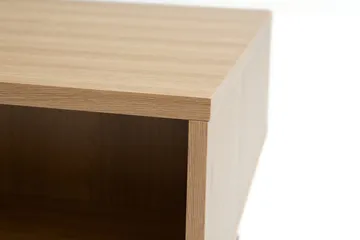 Cyndy 110 cm Rektangulært Sofabord med Skuffer i Lyst Tre - Beige - Møbler - Bord - Sofabord & salongbord