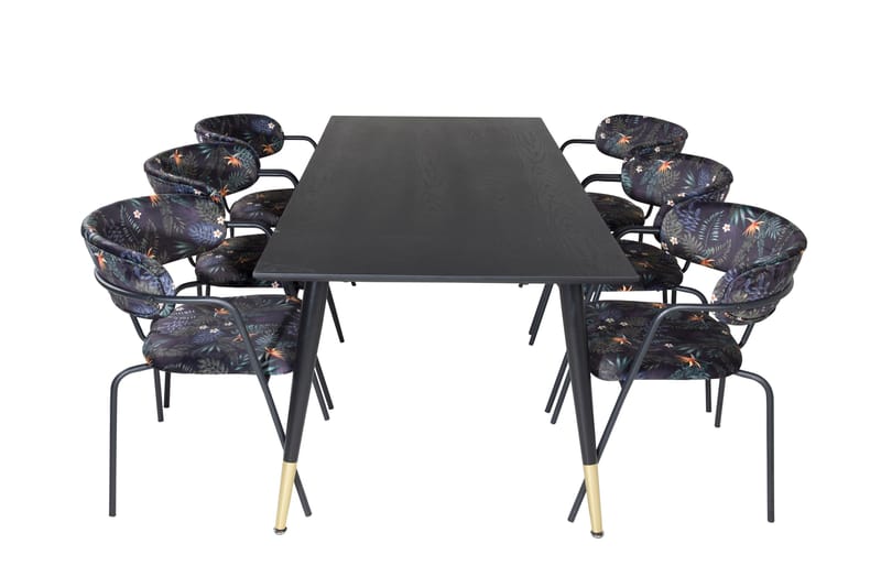 Daicy Spisebord 180 cm med 6 stk. Arcarazo Lenestoler - Møbler - Bord - Spisegruppe