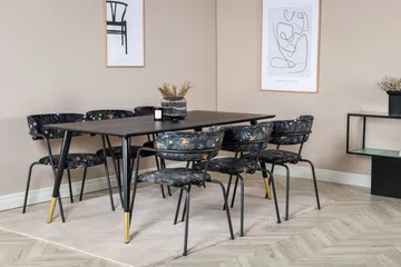Daicy Spisebord 180 cm med 6 stk. Arcarazo Lenestoler - Møbler - Bord - Spisegruppe