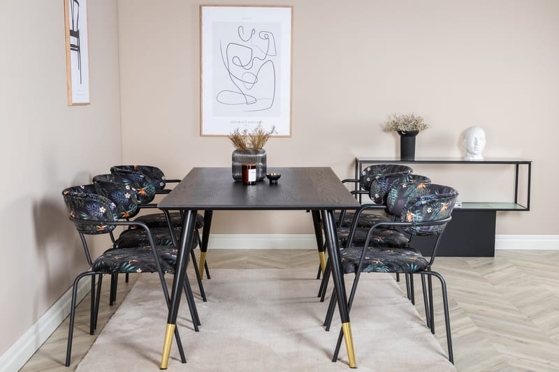 Daicy Spisebord 180 cm med 6 stk. Arcarazo Lenestoler - Møbler - Bord - Spisegruppe
