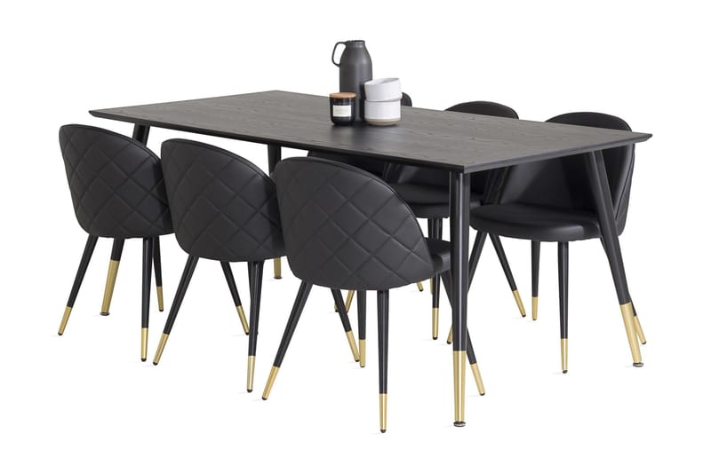 Daicy Spisegruppe med 6 Valerie Spisestoler