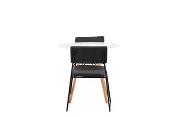 Danburi Spisegruppe 60 cm Rund med 2 Kenth Stoler - Sort - Møbler - Bord - Spisegruppe