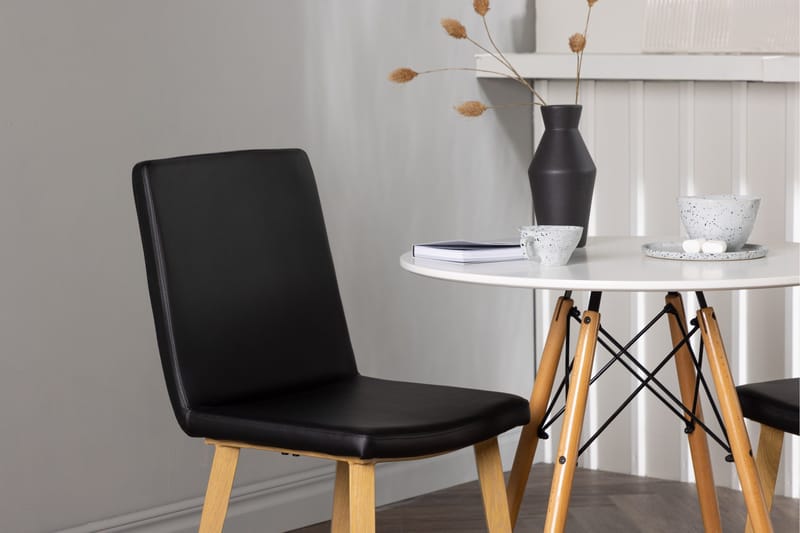 Danburi Spisegruppe 60 cm Rund med 2 Today Stoler - Sort - Møbler - Bord - Spisegruppe